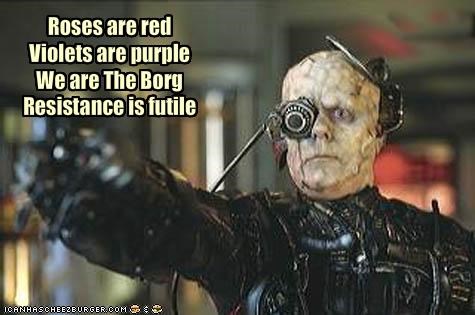 Image result for i am the borg resistance is futile